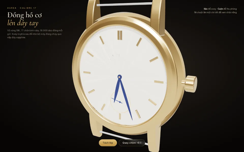 AUREA — 3D watch showcase